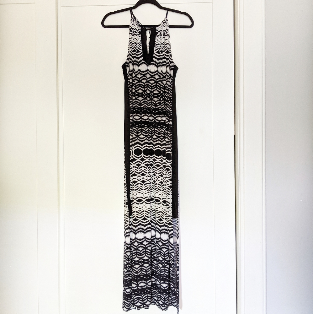 Geometric Halter Maxi